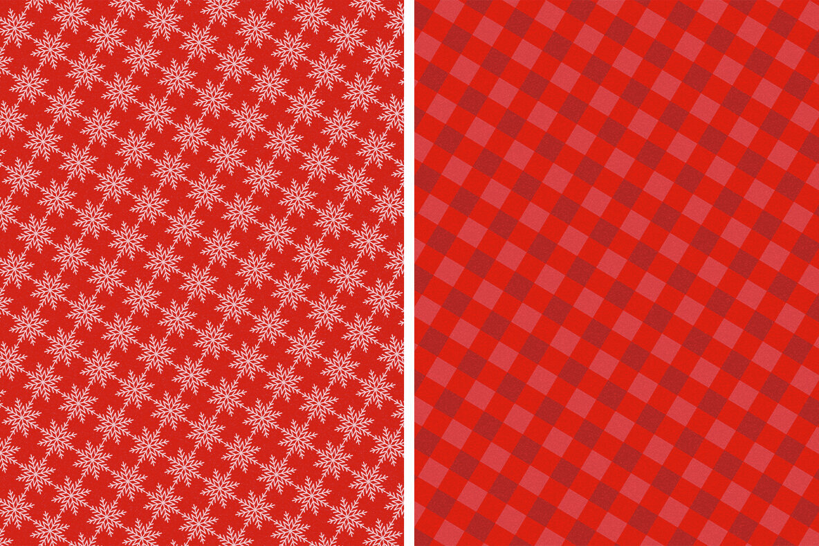 Digital Paper Set for Christmas 2