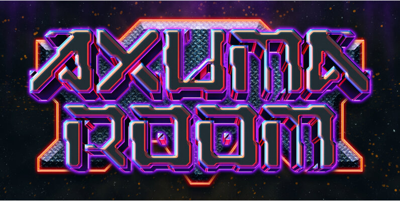 Dark Sci Fi Chrome Text Effect PSD Template