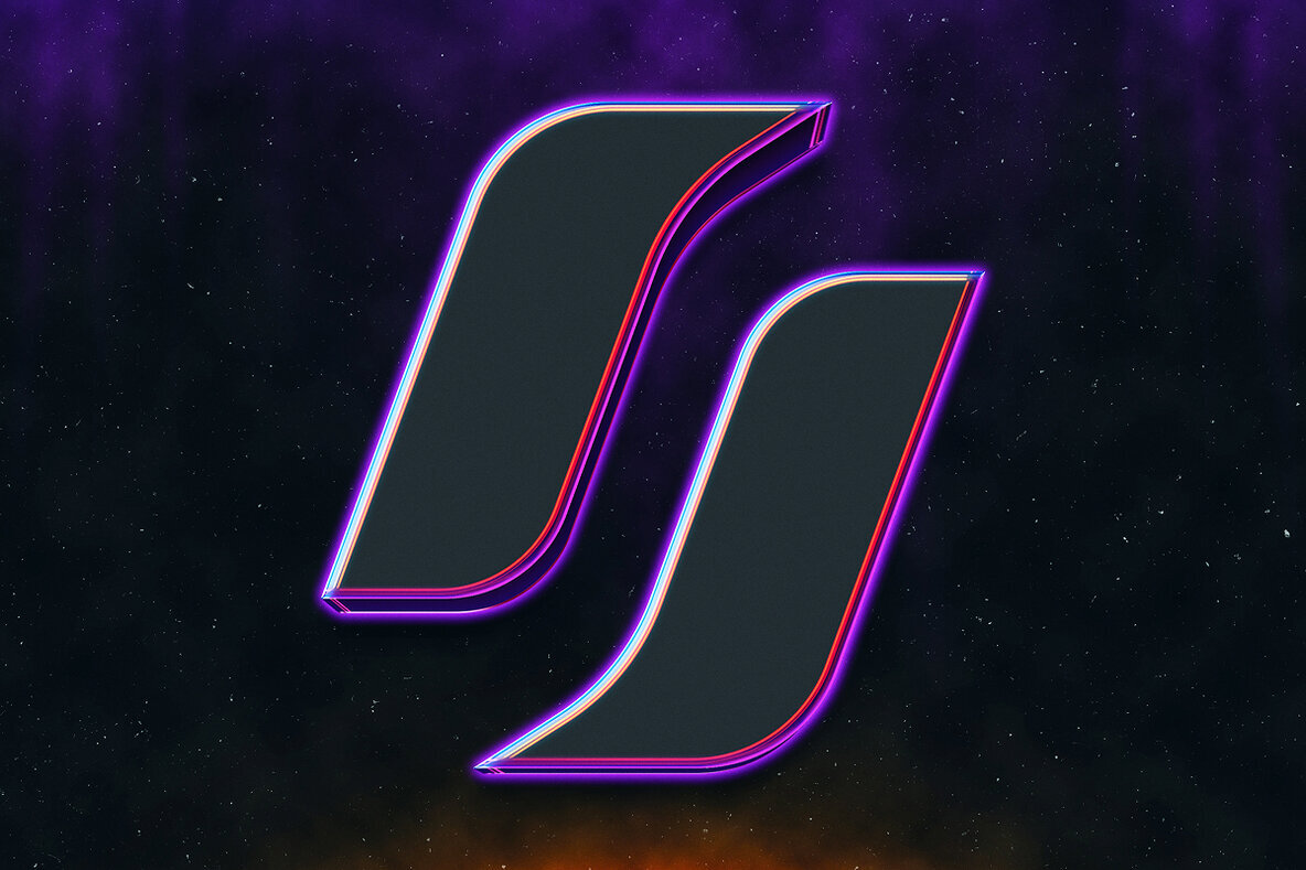 Dark Sci Fi Chrome Text Effect PSD Template 3