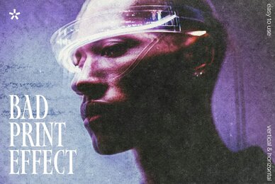 Bad Print Photo Effect