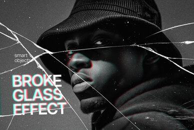 Broken Glass Photo Effect