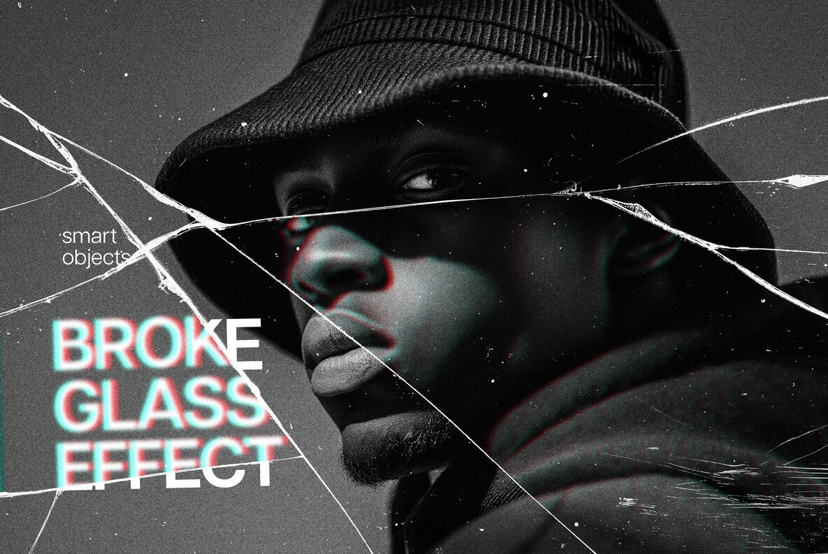 Broken Glass Photo Effect 1