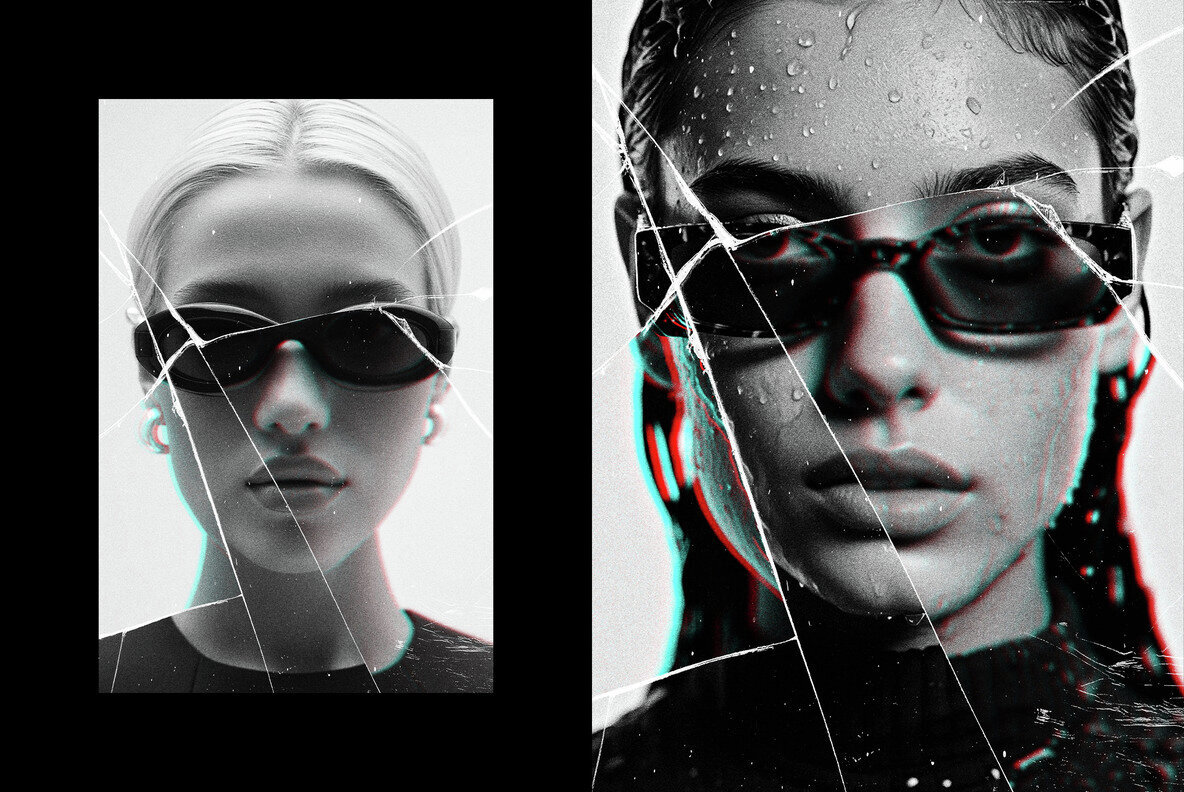 Broken Glass Photo Effect 3