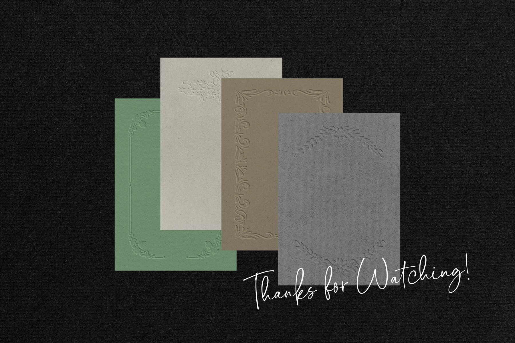 Crafted Papers Embossed 14