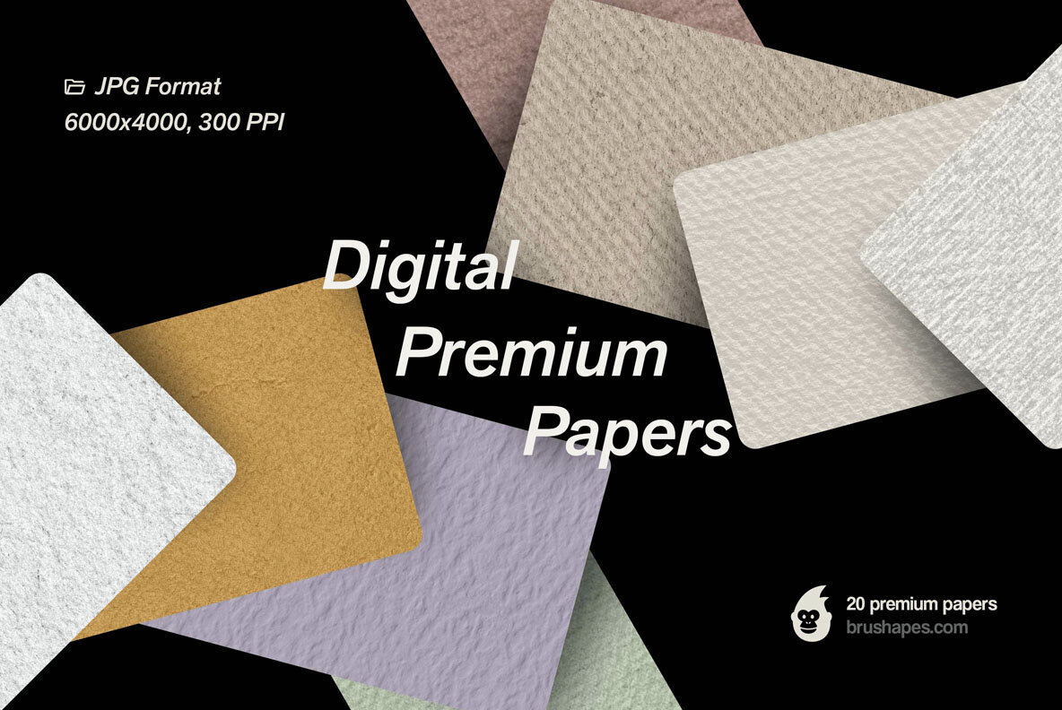 20 Premium Hand Made Paper Textures 3