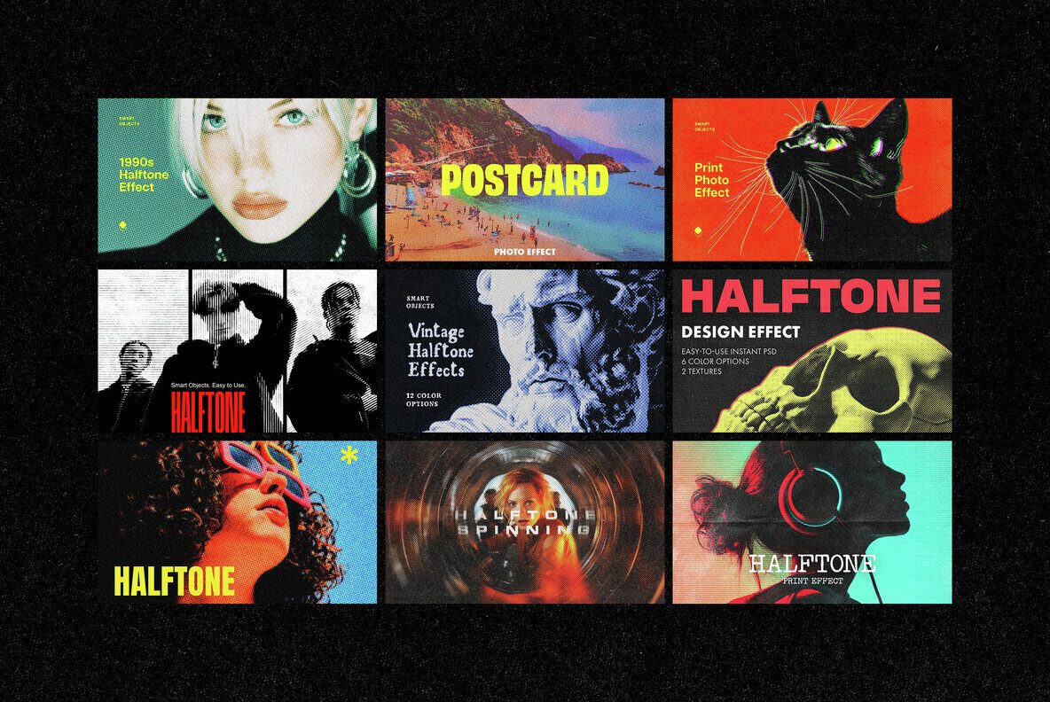 Halftone Effects Bundle 2