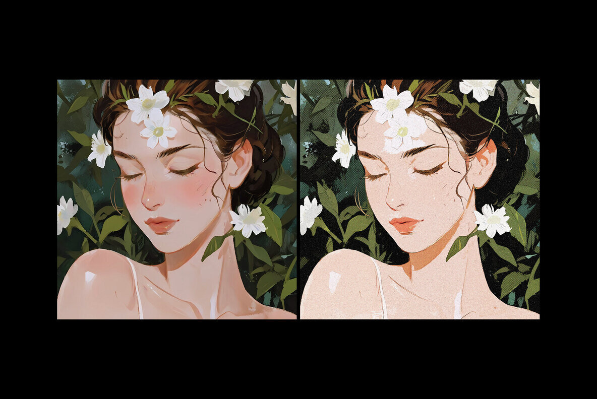 Grainy Halftone Photo Effect 2