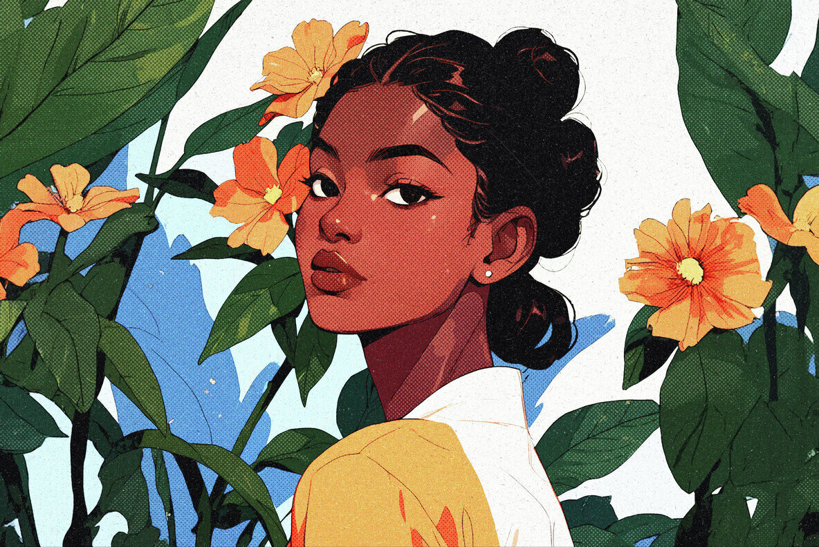 Grainy Halftone Photo Effect 3