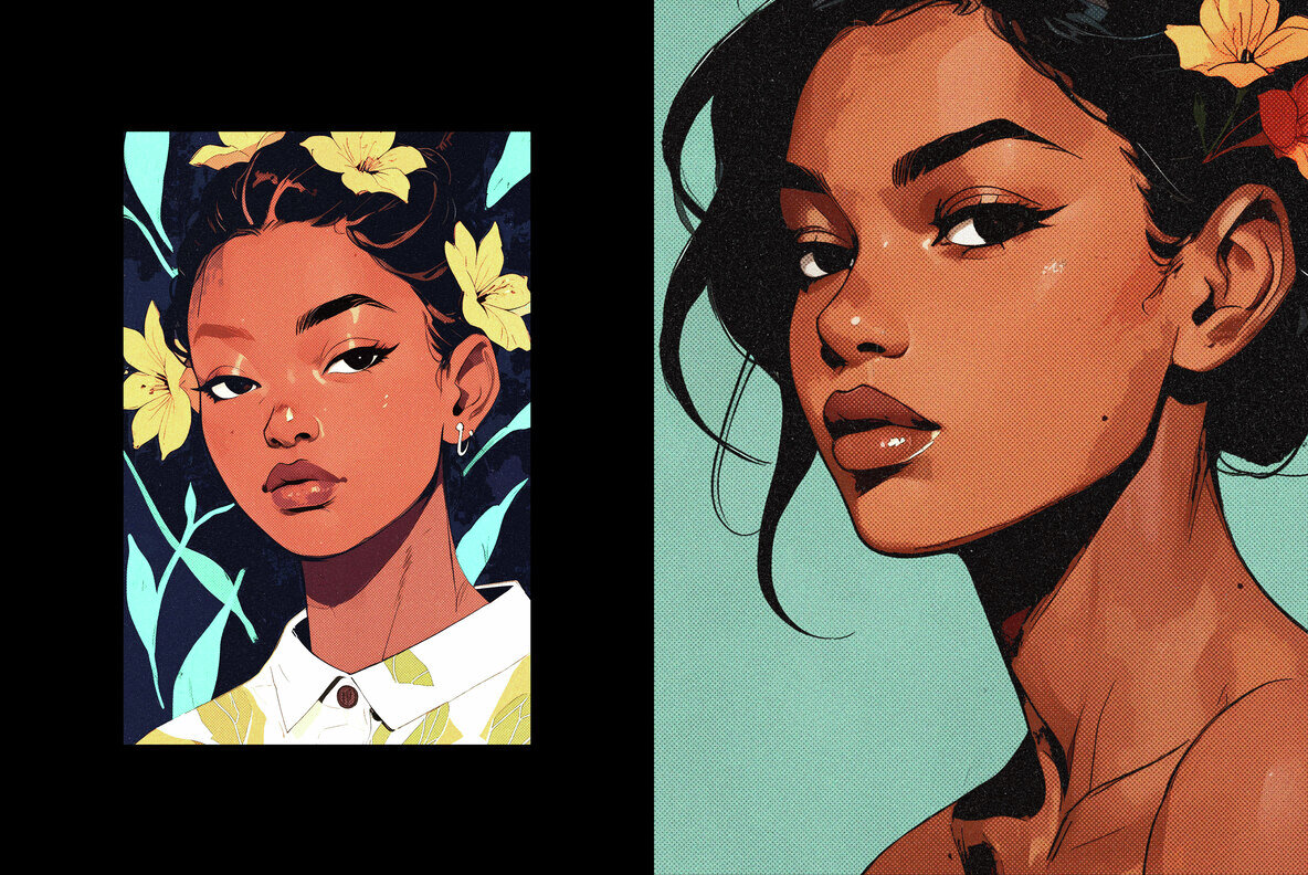 Grainy Halftone Photo Effect 4