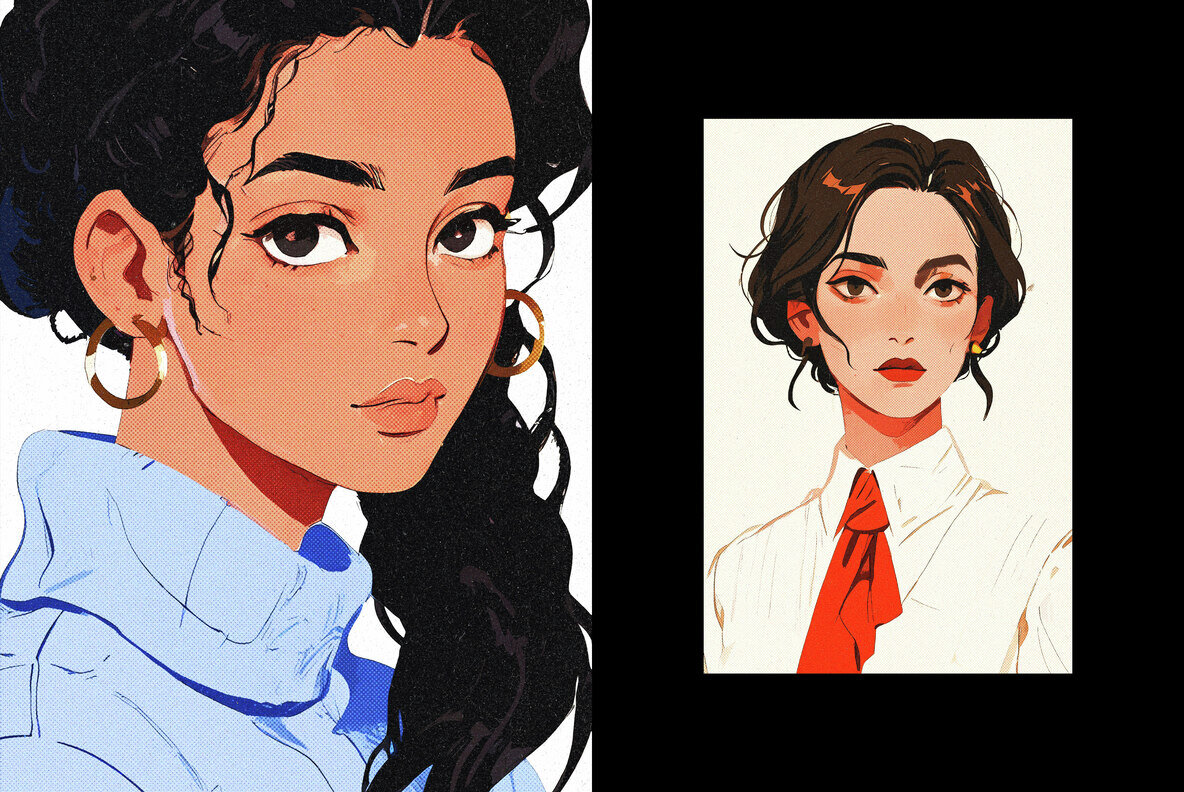 Grainy Halftone Photo Effect 5