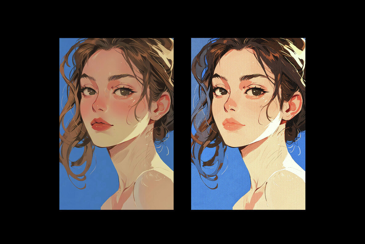 Grainy Halftone Photo Effect 6