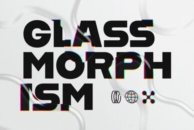 Glass Morphism Text Effects