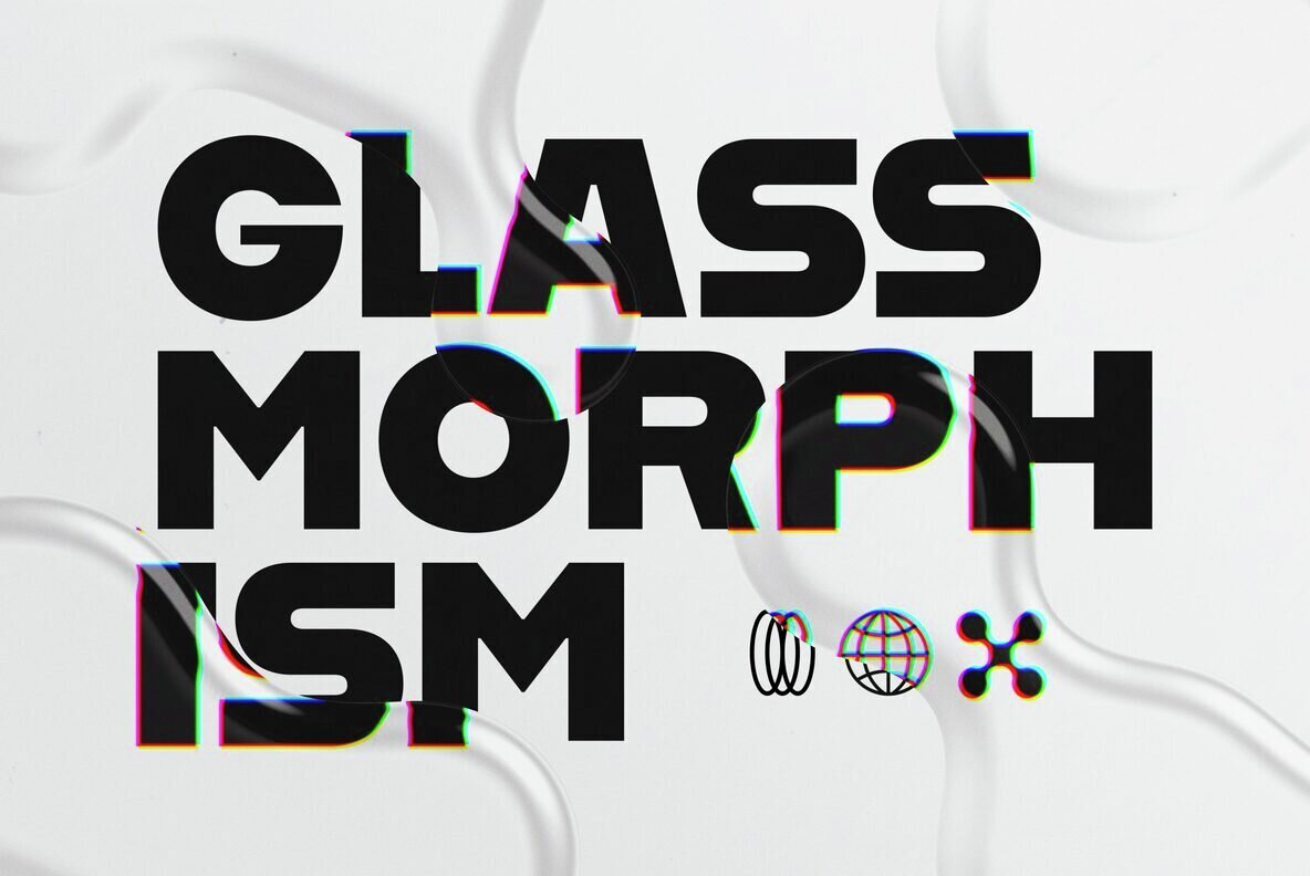 Glass Morphism Text Effects 1