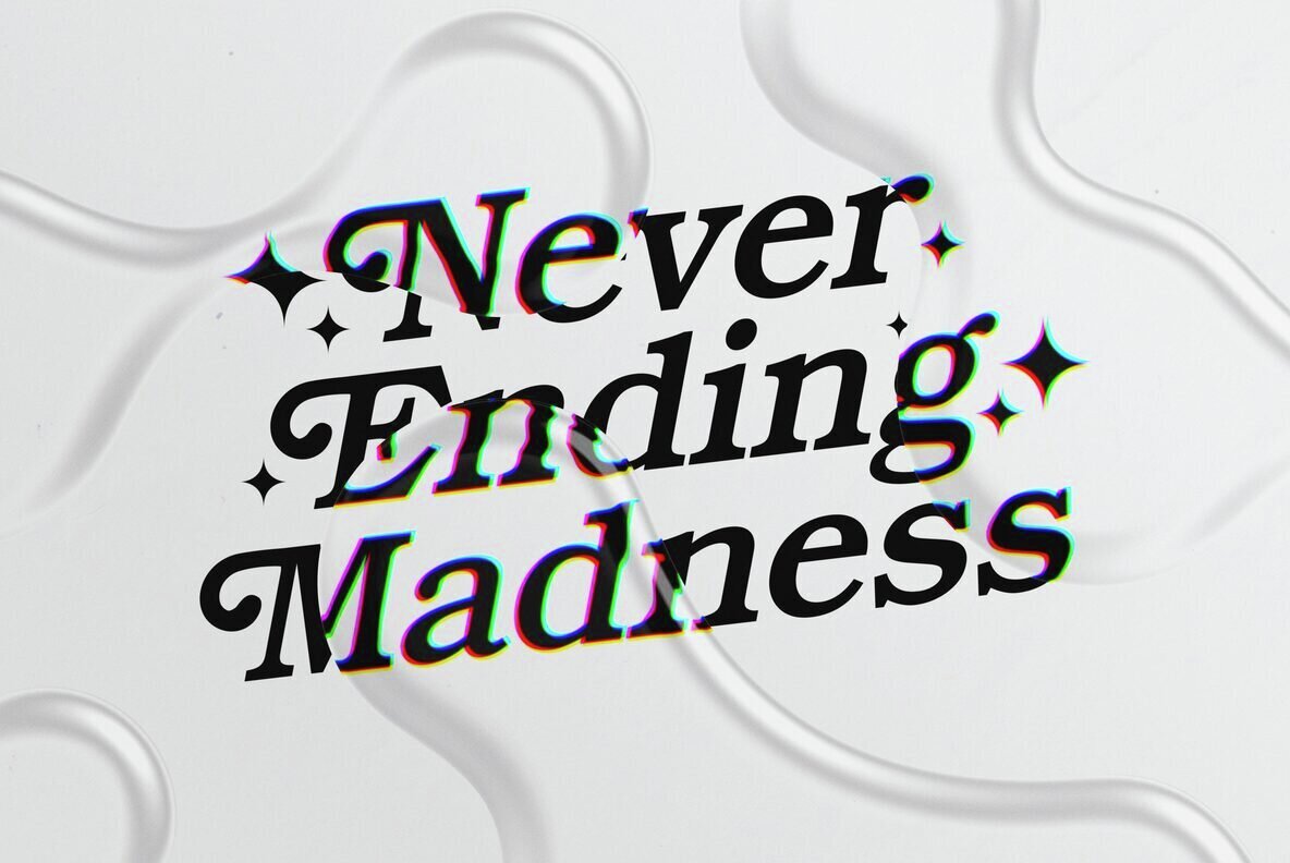 Glass Morphism Text Effects 3