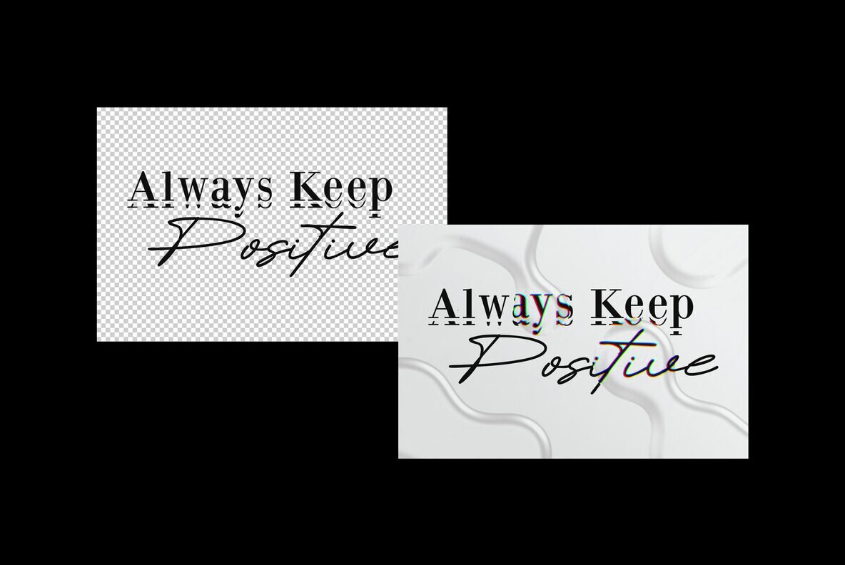 Glass Morphism Text Effects 5