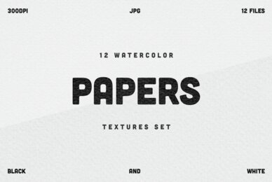 Watercolor Paper Textures Collection