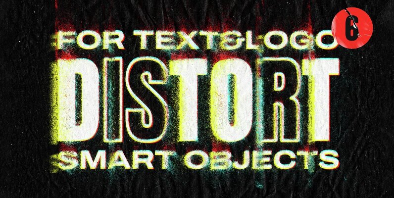Glitch Distort Text and Logo Effect