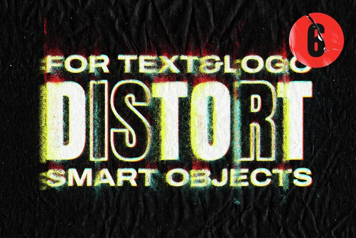 Glitch Distort Text and Logo Effect 1
