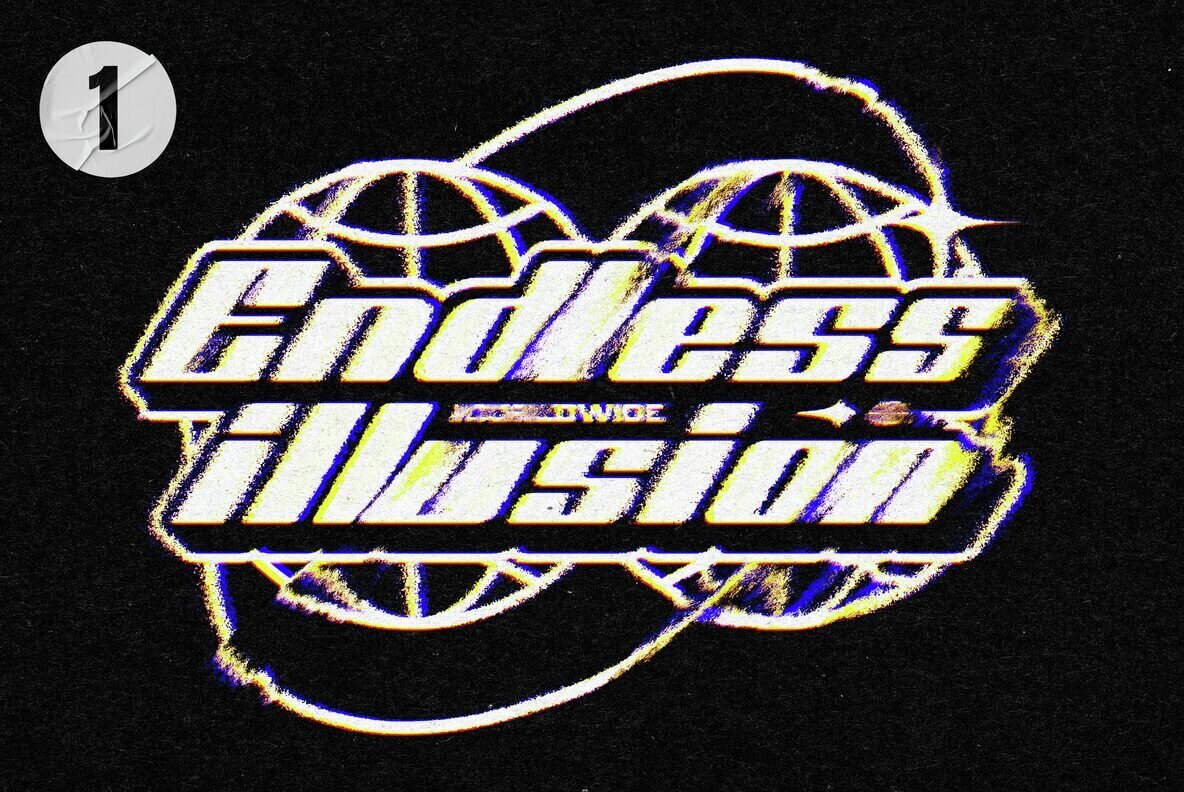 Glitch Distort Text and Logo Effect 3