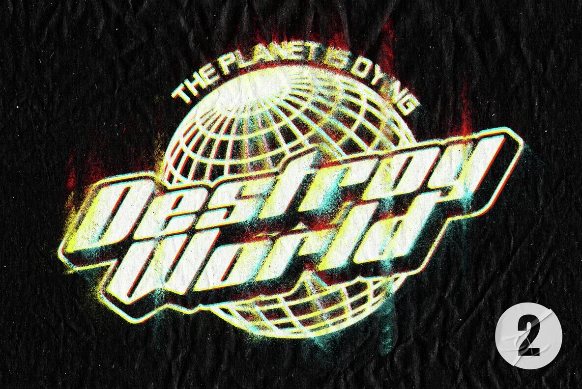 Glitch Distort Text and Logo Effect 4