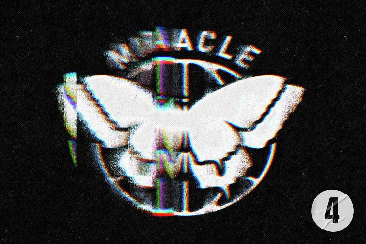 Glitch Distort Text and Logo Effect 6