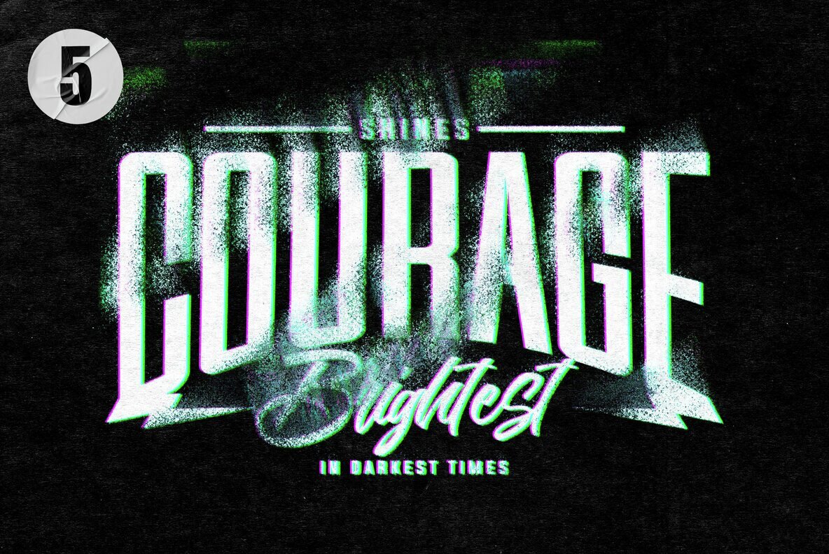 Glitch Distort Text and Logo Effect 7