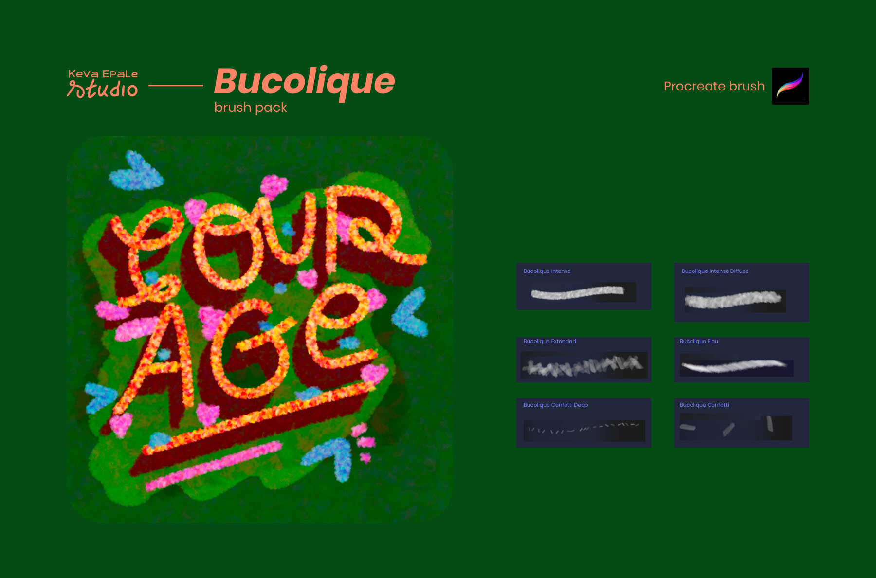 Bucolique     Procreate Brush Pack 6