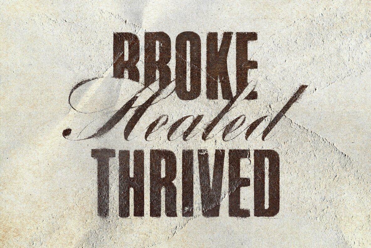 Grunge Ink Print Effect 2