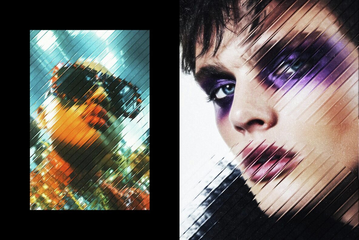 Diagonal Glass Photo Effect 8