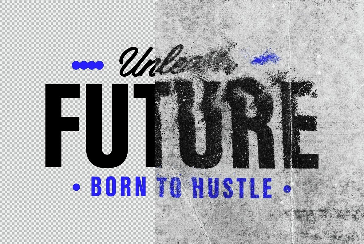 Dirty Ink Print Text Effect 2