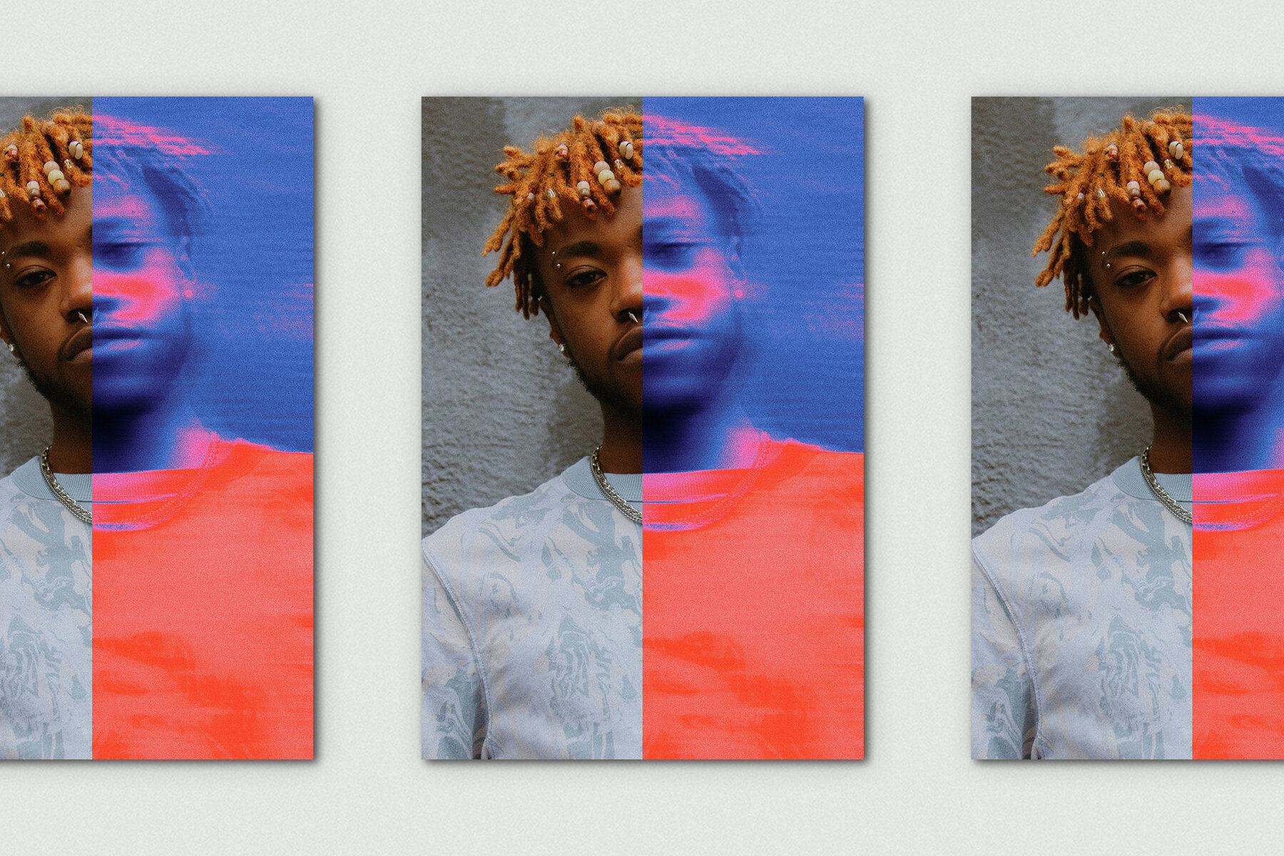 Smudged Blur Vertical Image Effect Mockup 6