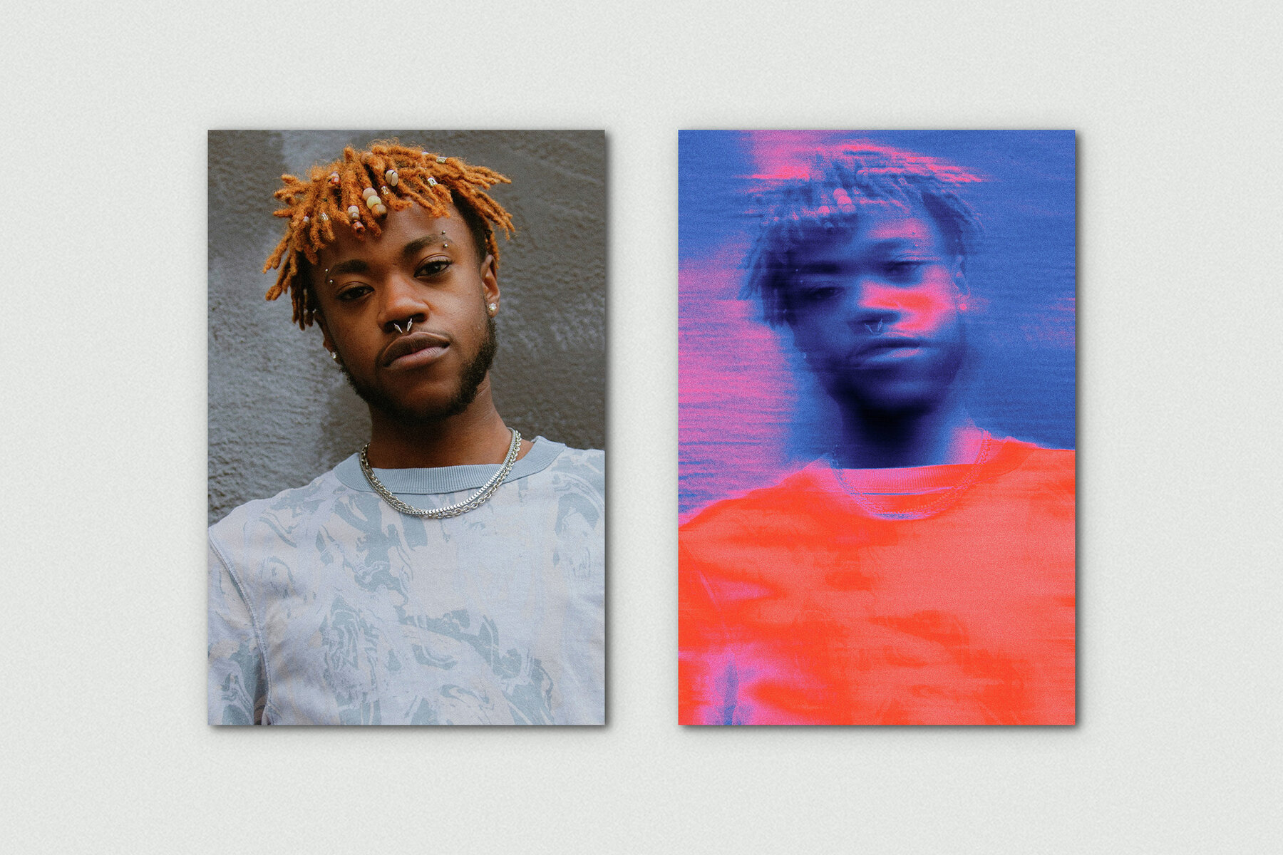 Smudged Blur Vertical Image Effect Mockup 7