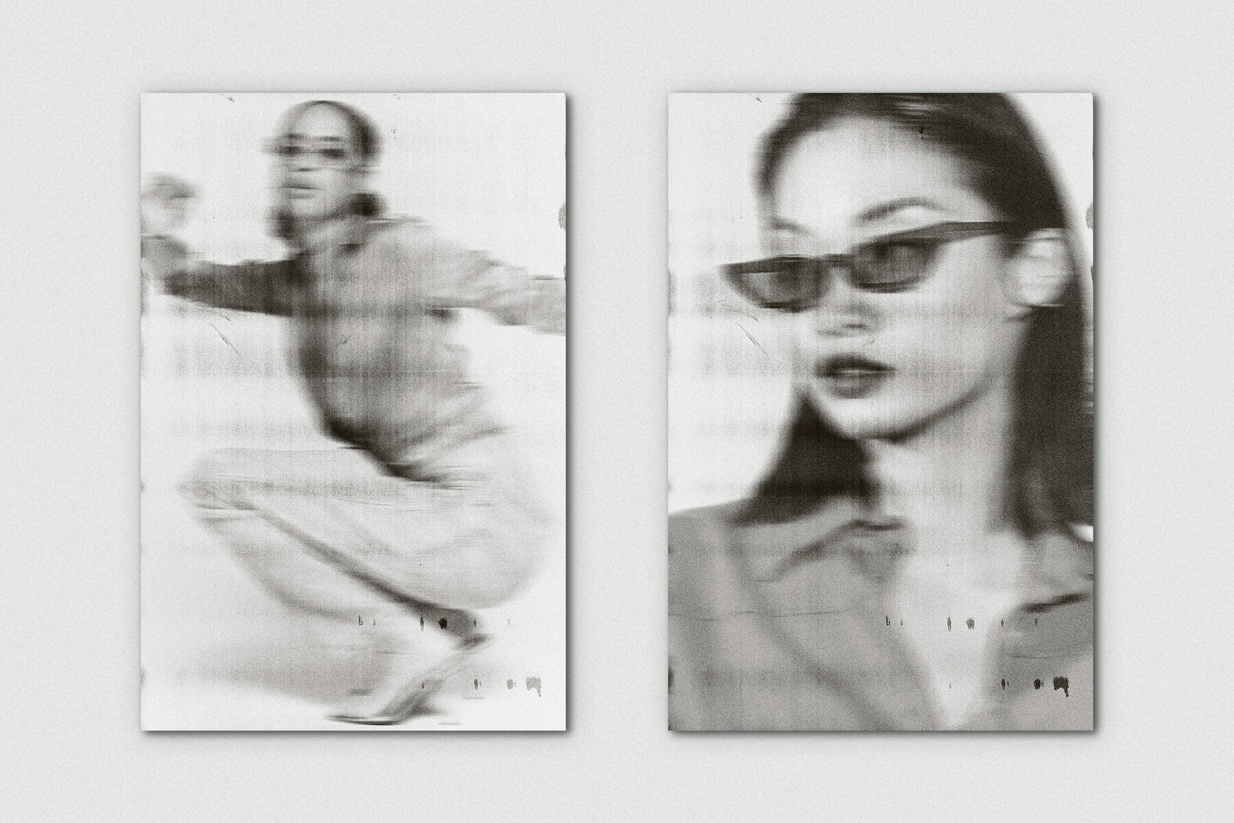 Dirty Scanner Vertical Image Effect Mockup 3