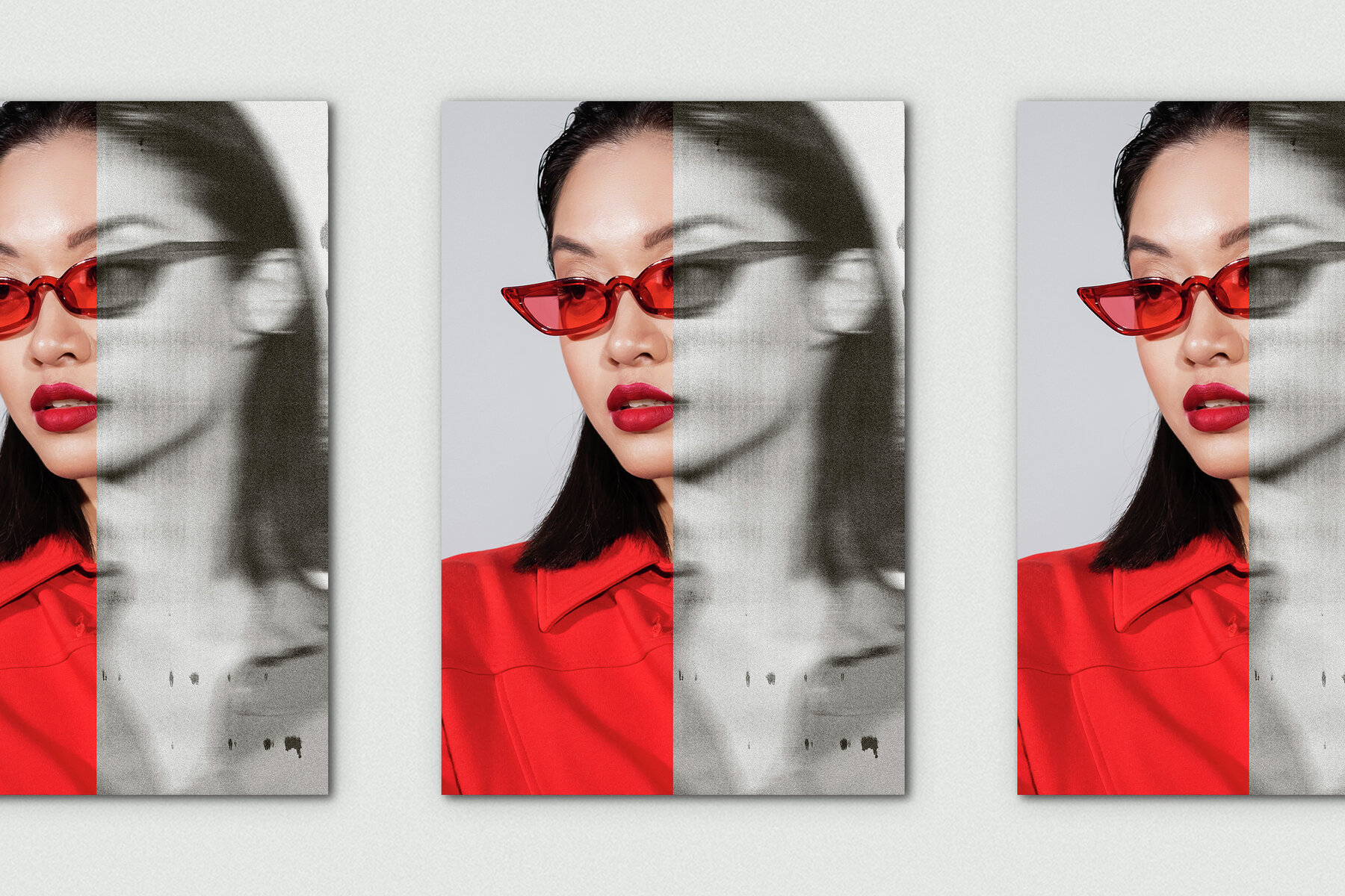 Dirty Scanner Vertical Image Effect Mockup 6