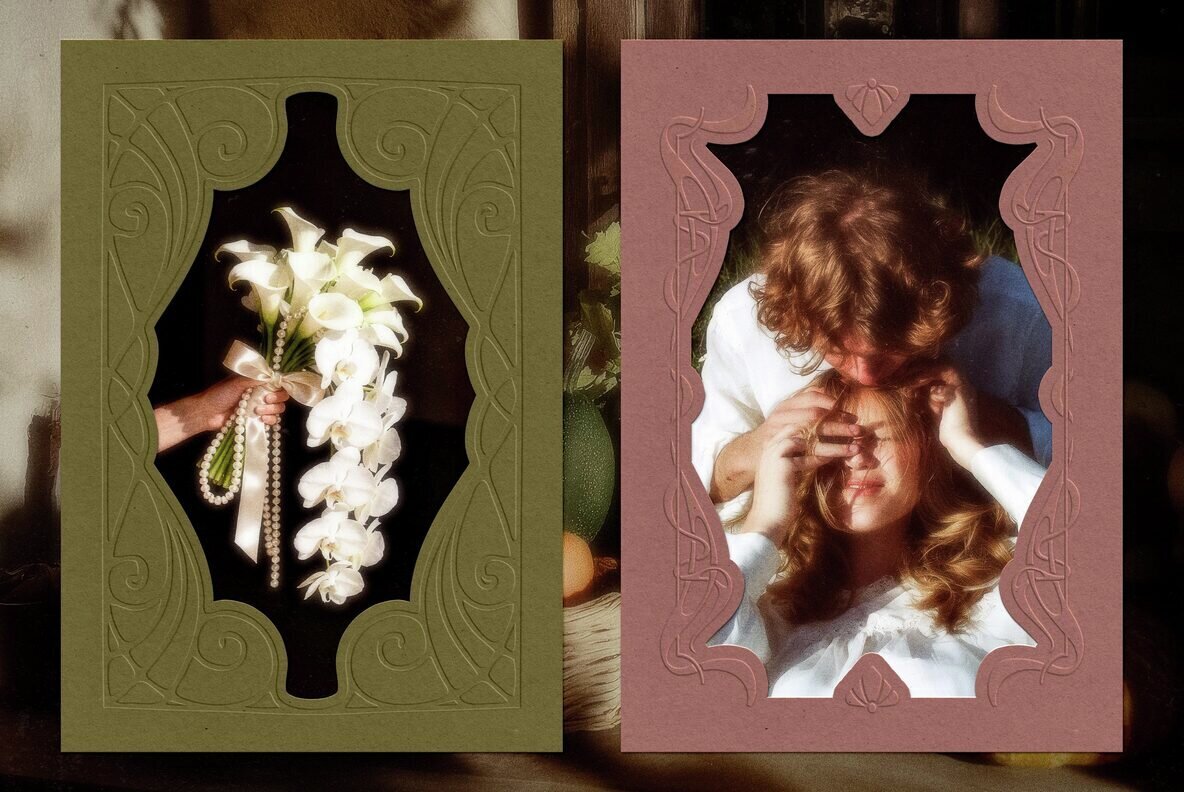 Art Nouveau Papers and Frames 3