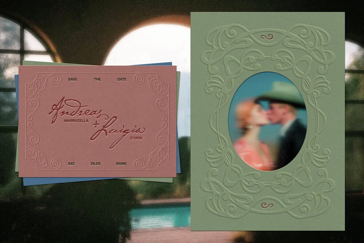 Art Nouveau Papers and Frames 5