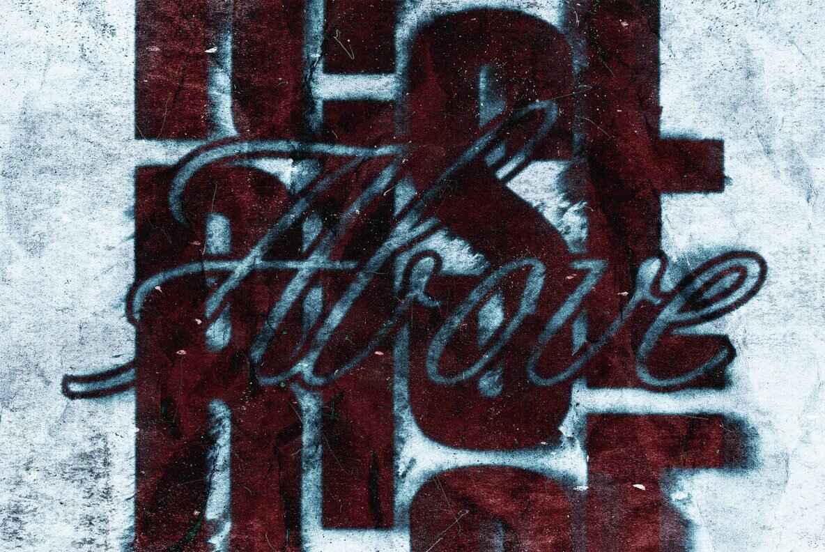 Distressed Misprint Text Effect 5