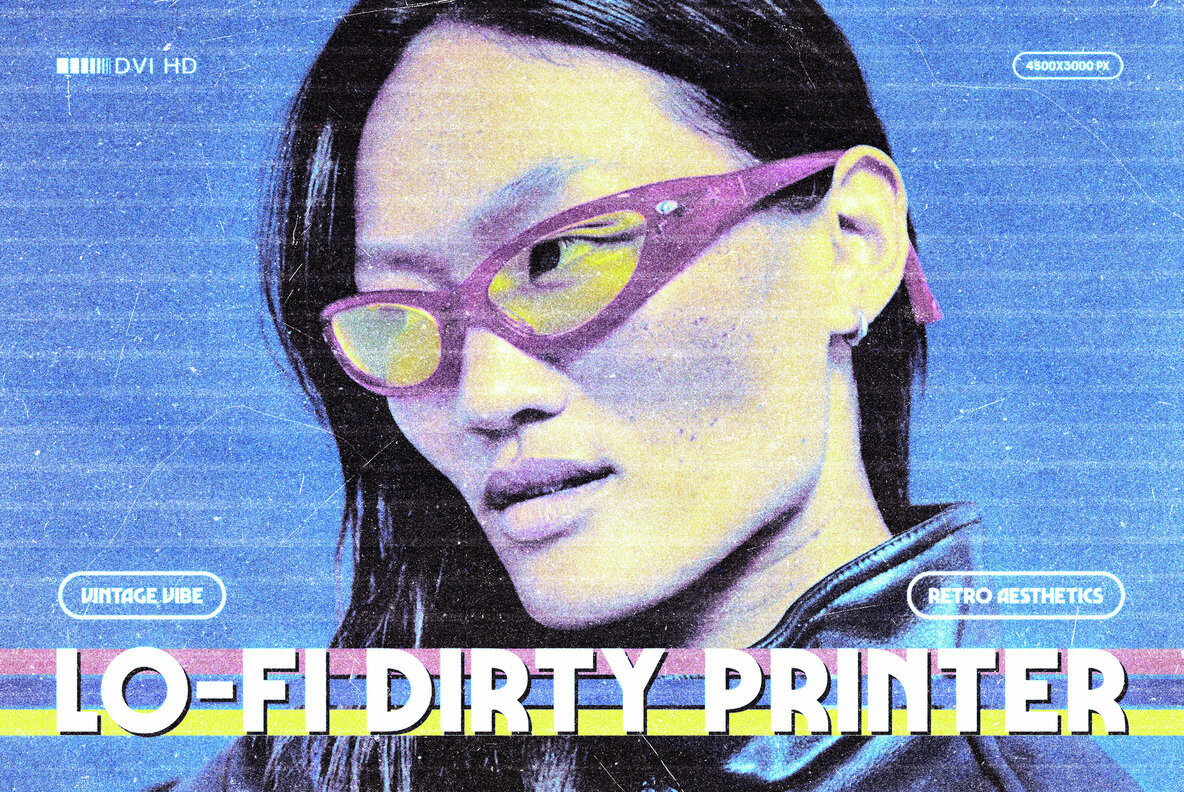Lo Fi Dirty Printer Effect 1