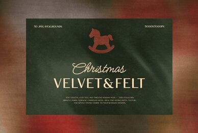 Christmas Velvet  Felt