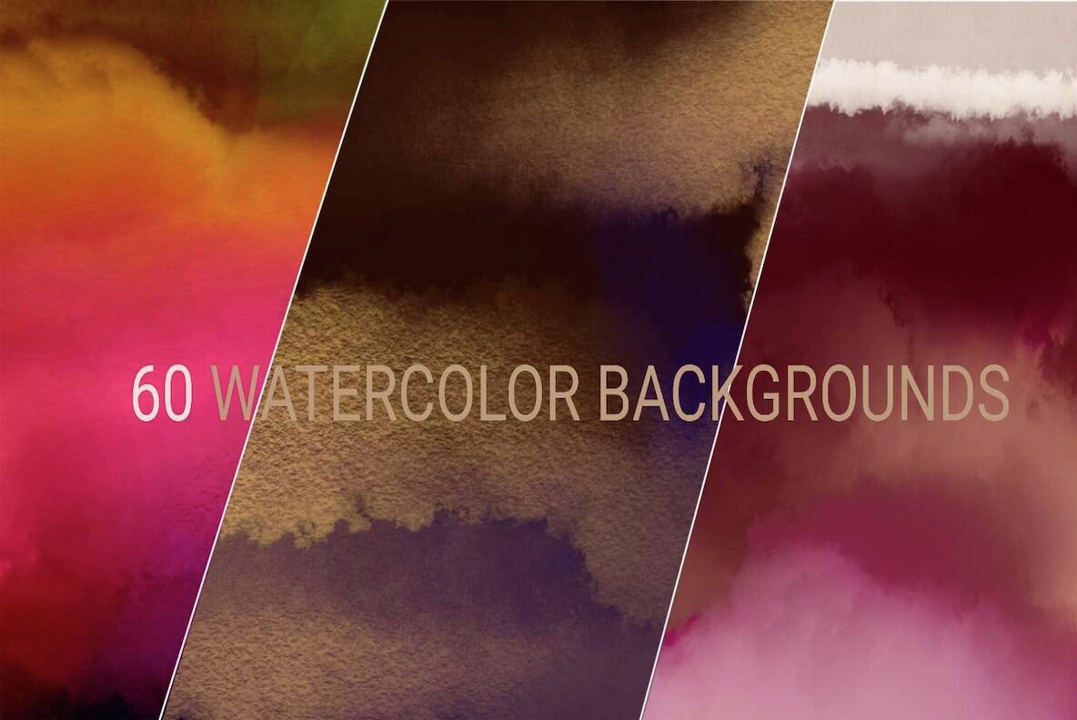 60 Watercolor Abstract Backgrounds 1