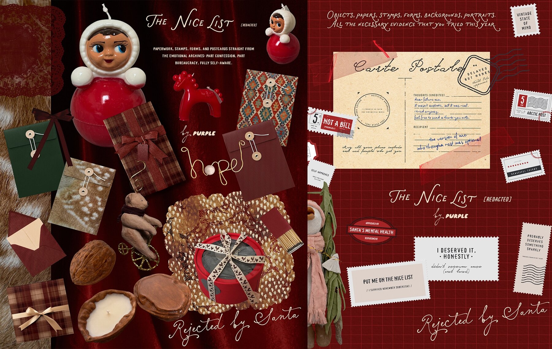 Mixed Media Christmas Collage Pack 4