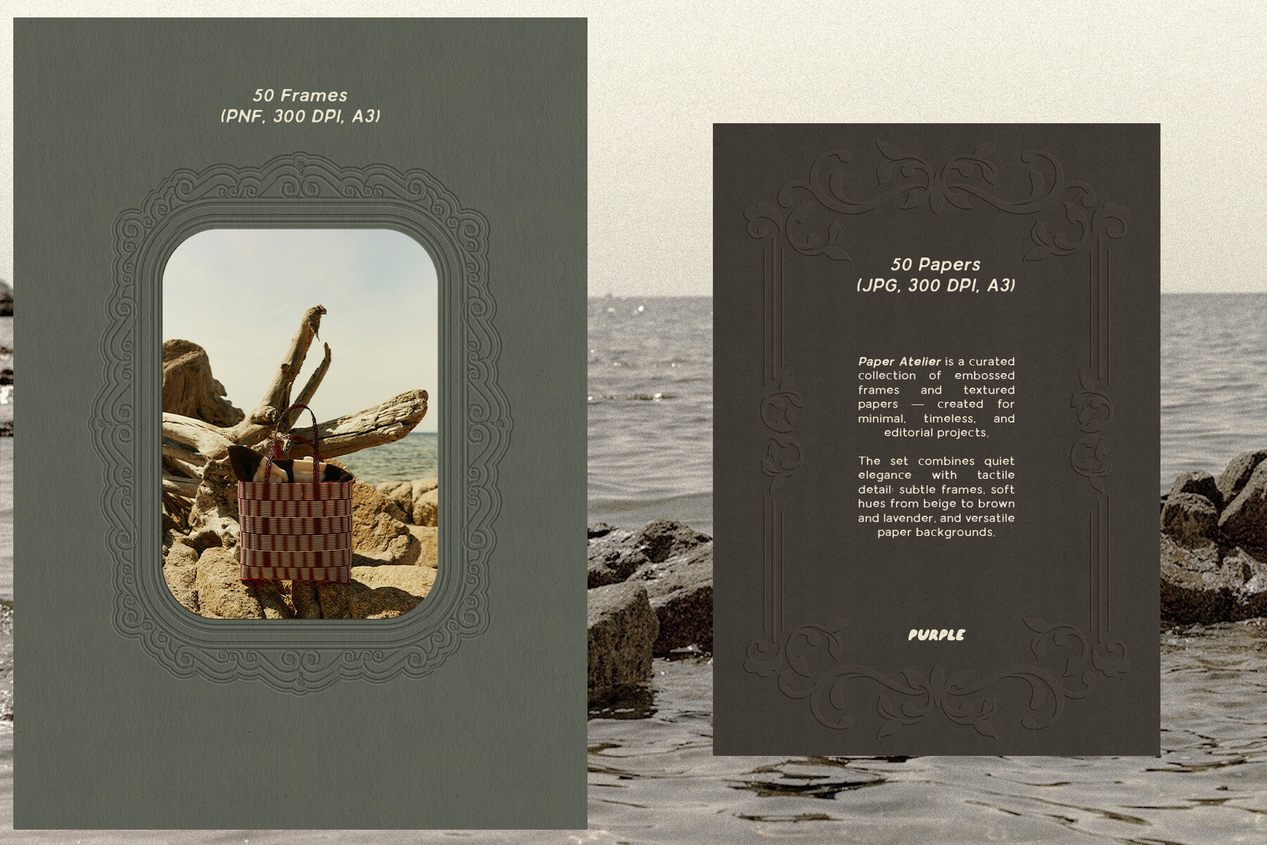 Embossed Papers   Frames 4