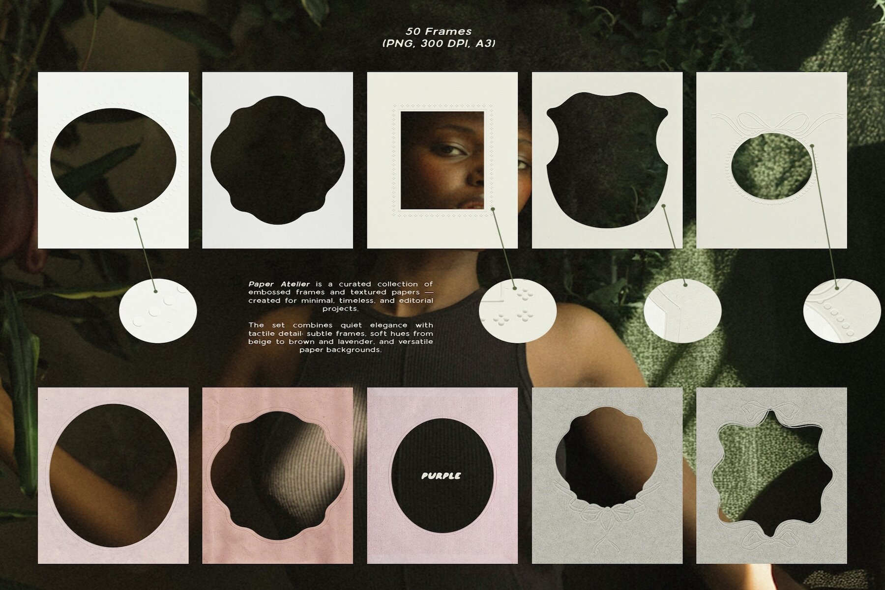 Embossed Papers   Frames 5