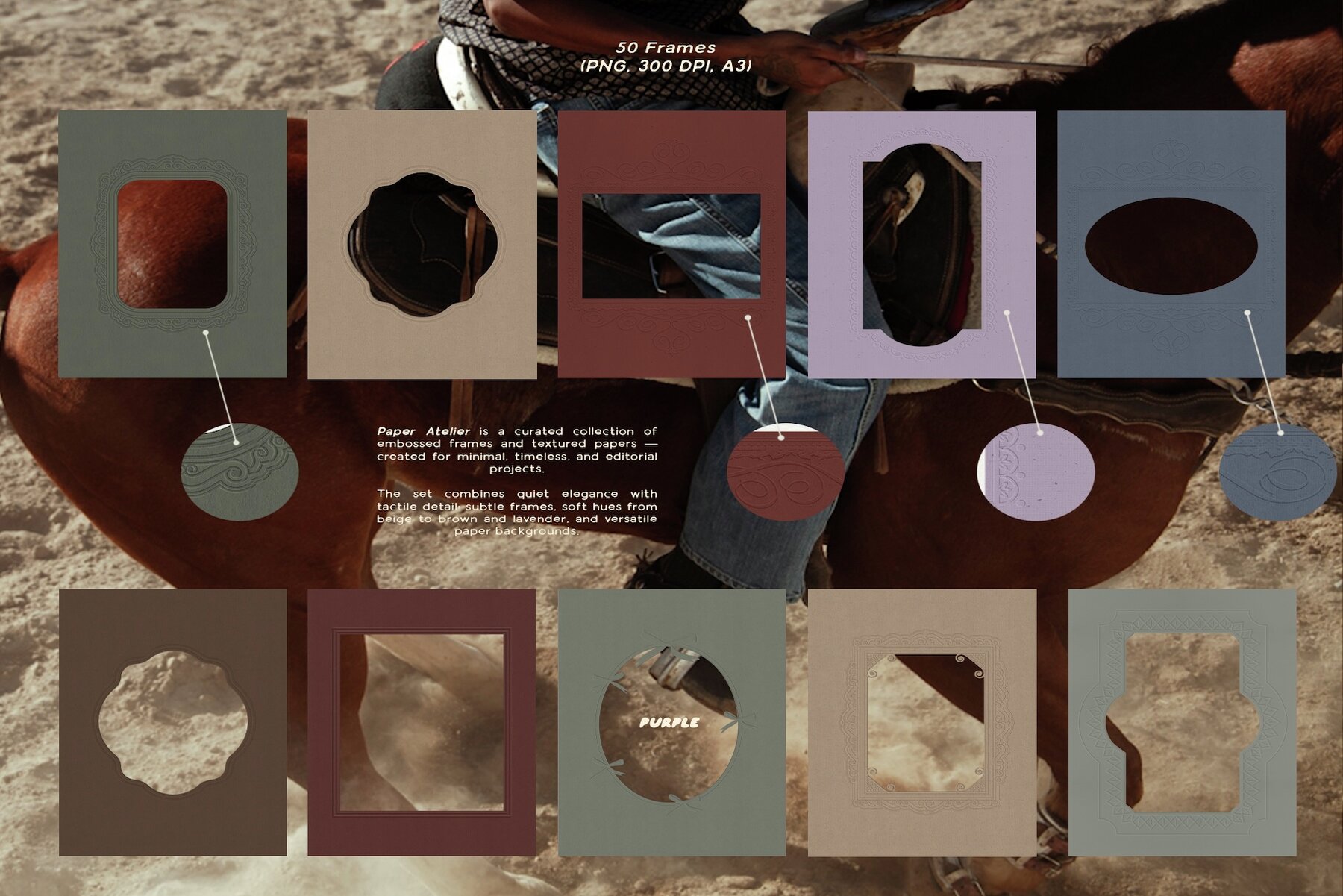 Embossed Papers   Frames 6