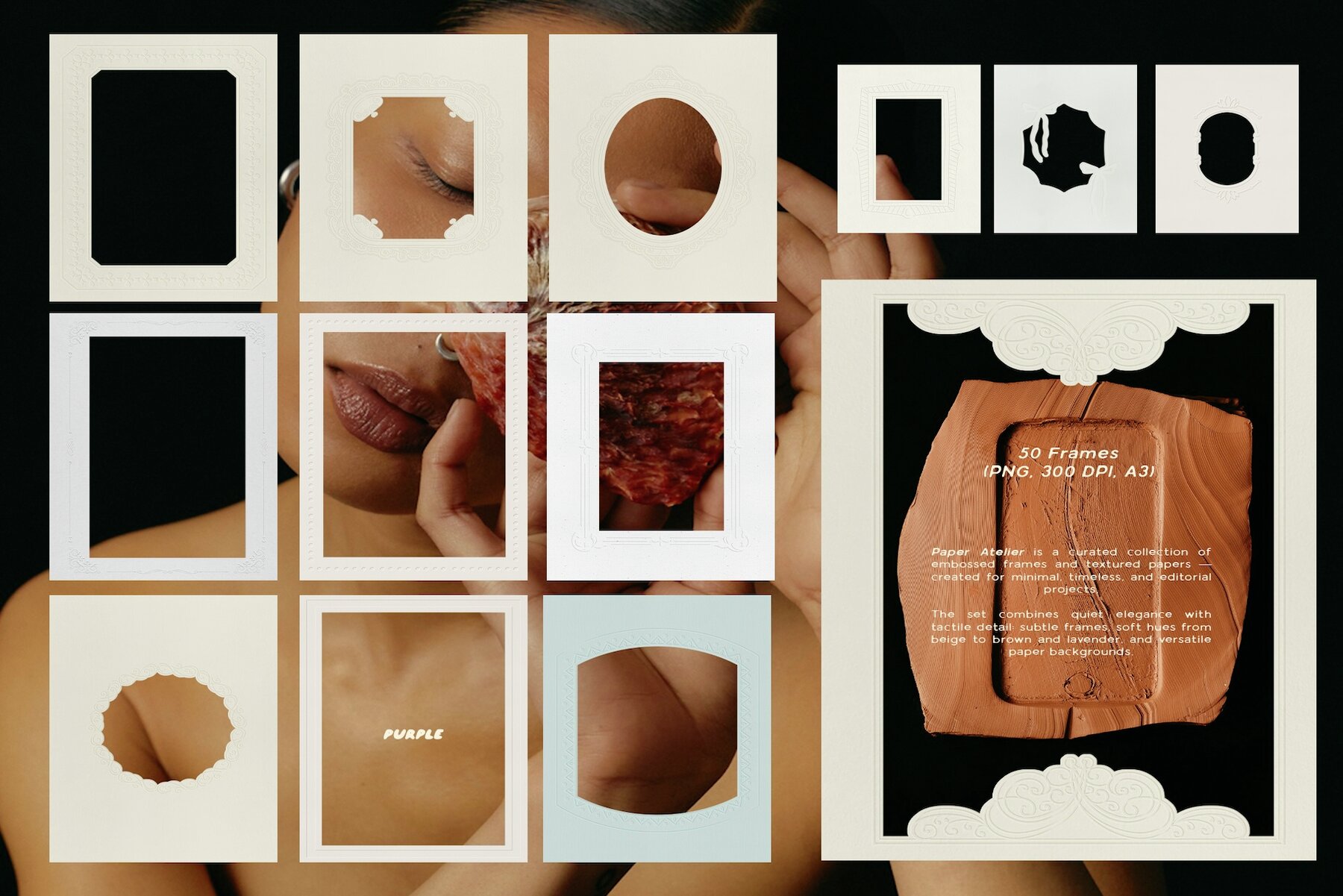 Embossed Papers   Frames 7