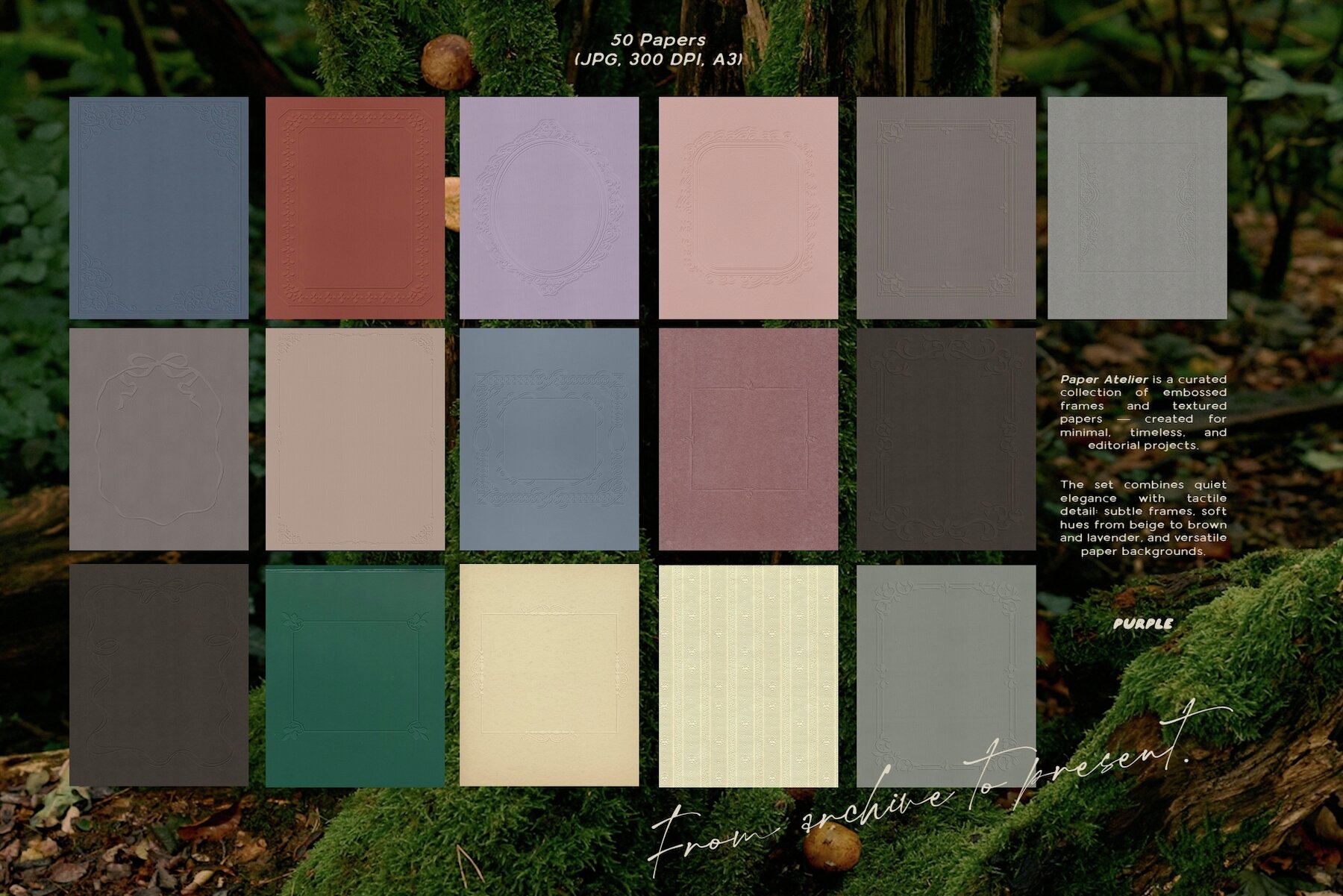 Embossed Papers   Frames 13