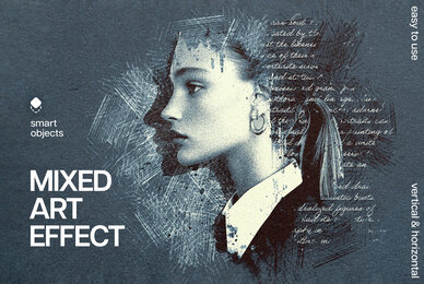 Mixed Art Photo Effect