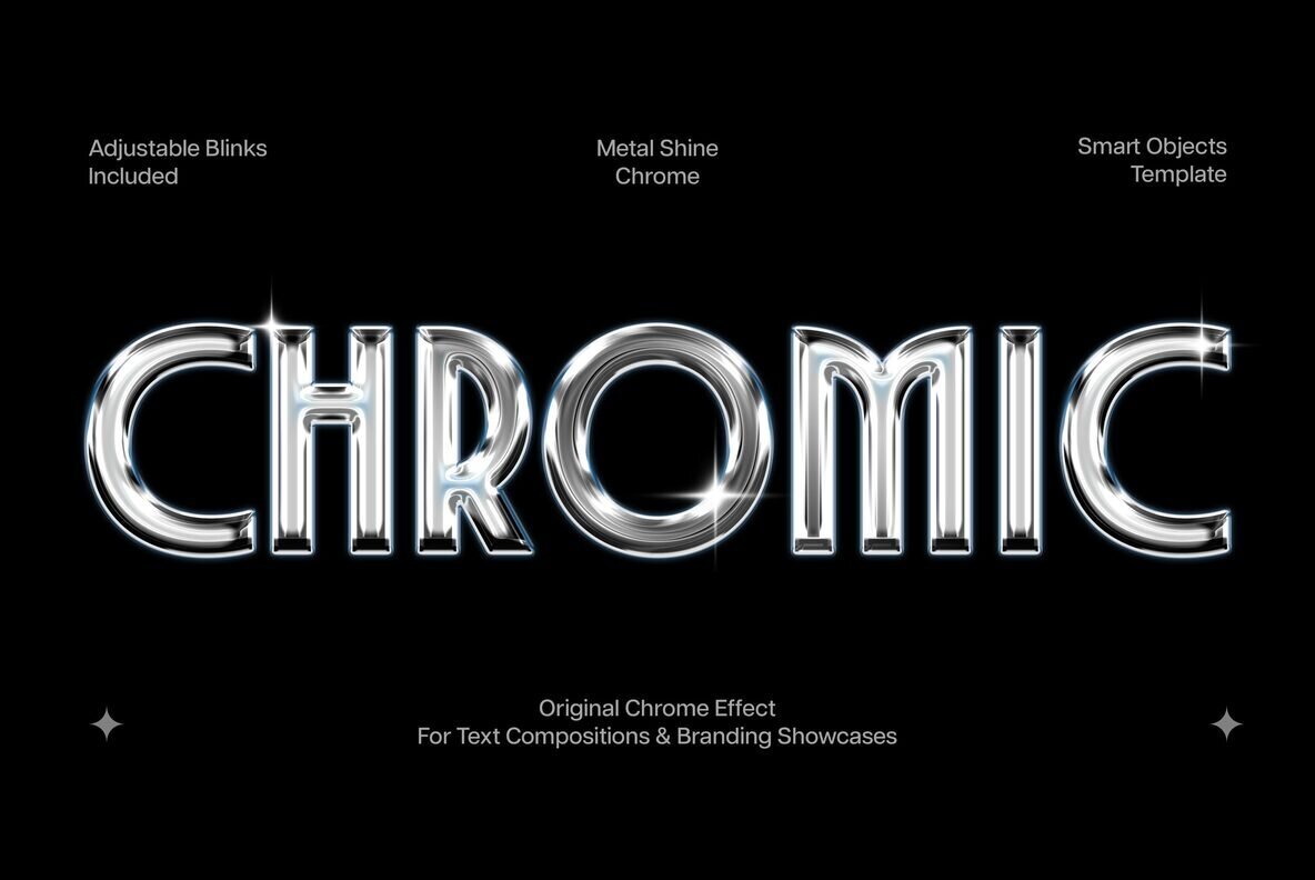 Metal Shine Chrome Text Effect 1