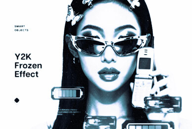 Y2K Frozen Photo Effect