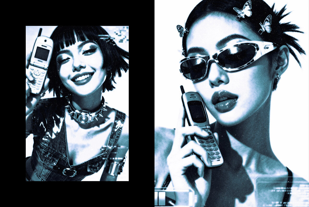 Y2K Frozen Photo Effect 3